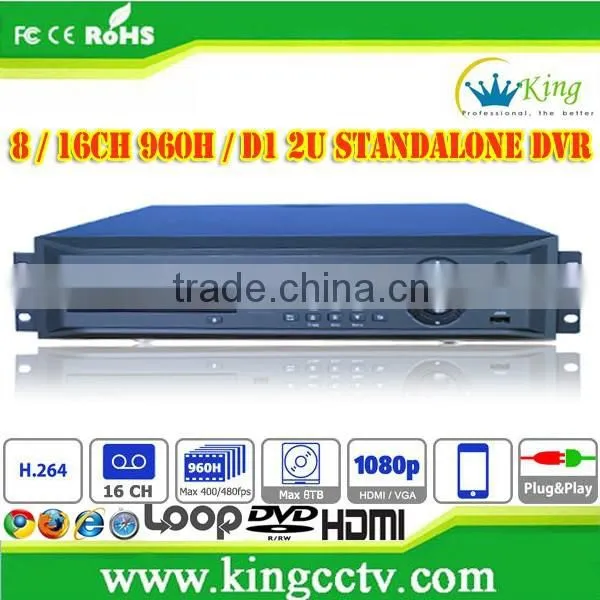 960H 8CH Standalone DVR Cms Free Client Software H.264 Dvr photo-2