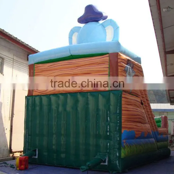 Small Indoor Inflatable Jungle Animal Jumping Dry Slide, Air Bounce Inflatable Slide photo-4