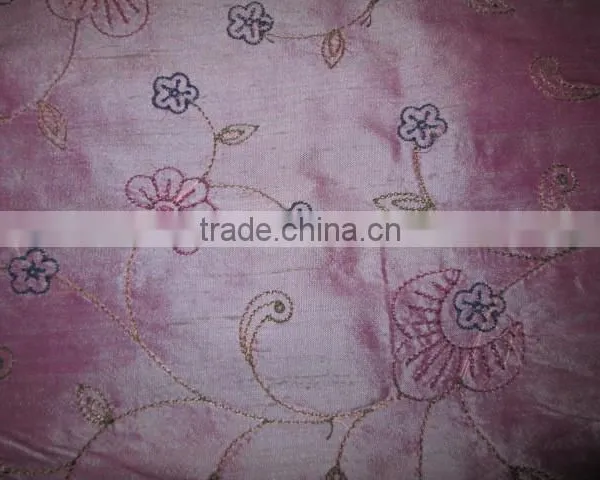 PINK SILK EMBRODARY FABRIC photo-3