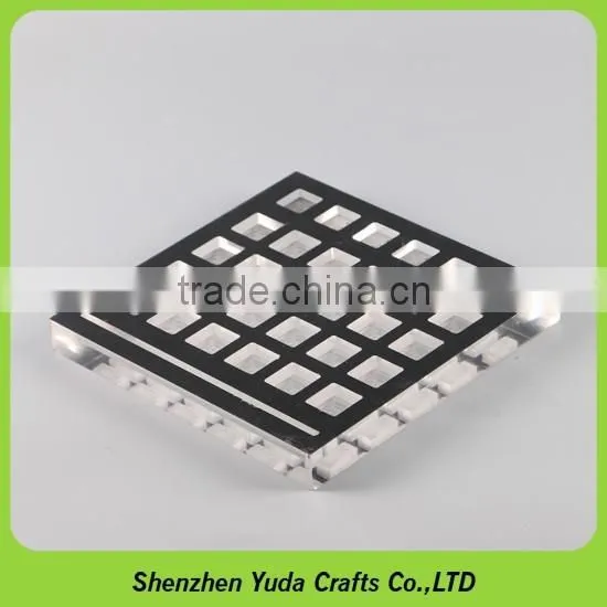 Colored CNC Milling Acrylic Cube Blocks Customized Rounting Small Clear Acrylic Manifold photo-6