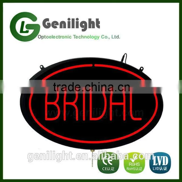 2016 Commercial Oval Acrylic Wholesale Cheap PIZZA Led Signs photo-3