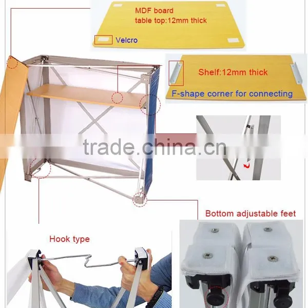 Trade Show Foldable Pop up Counter Display photo-2