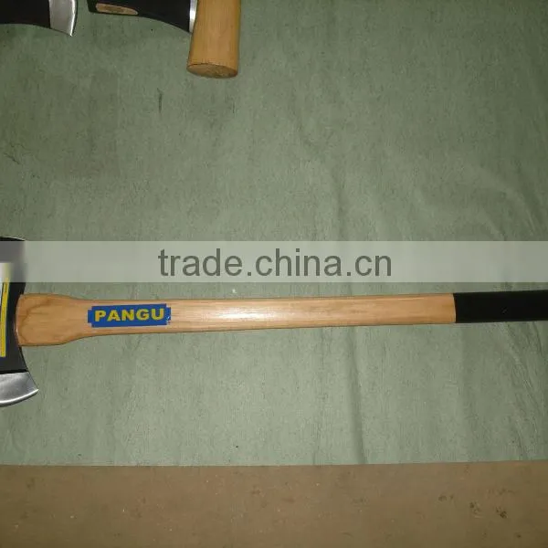 Axe, With Double-bit , A620 Type, Weighs 3.5lbs With Wooden Handle, Drop-forged Carbon Steel Head, 47-55HRC Heat Treatment photo-2