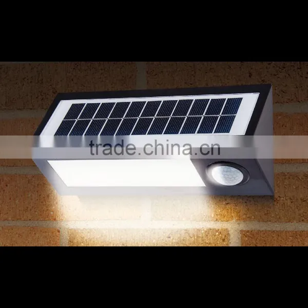 2016 New Design Solar Led Wall Light Solar Motion Sensor Light
