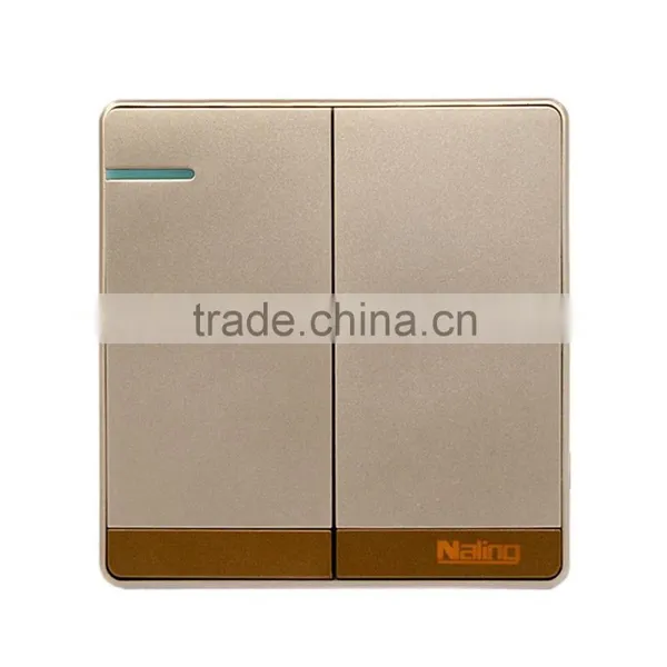 Two Gang One Way Electric Wall Switch