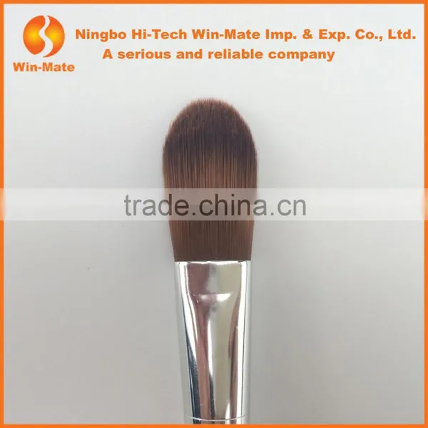 FREE Samples! No One Refuse Synthetic Hair Transparent Plastic Handle Powder Brush photo-3