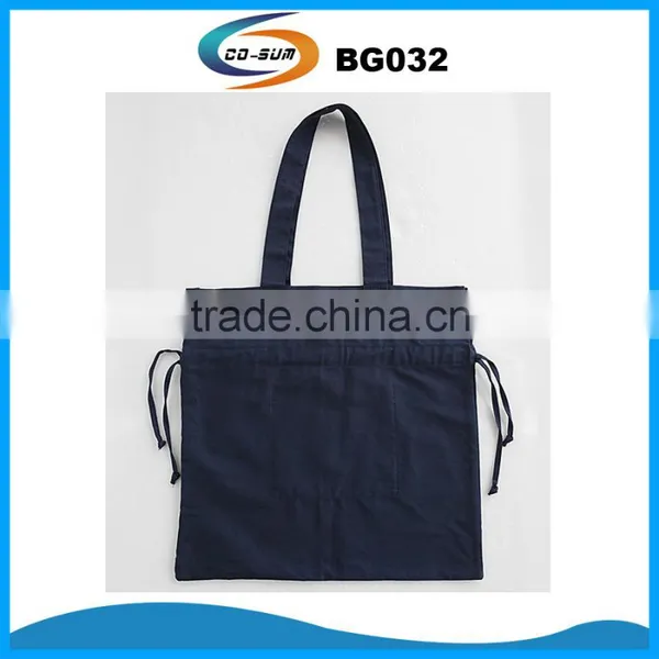 Cotton Fabric Shopping Bag With Drawstring