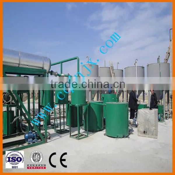 Small Black to Yellow Waste Car Motor Engine Oil Catalyst Distillation Recycling Machine photo-3