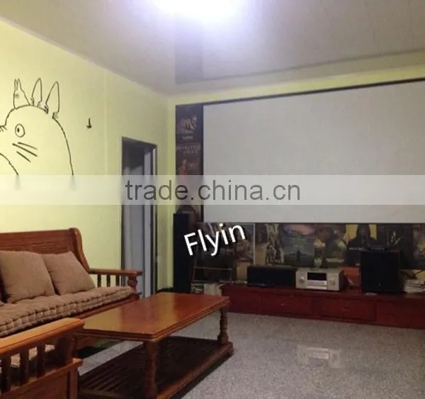 100 Inch 16:9 Ratio Manual Fabric Projection Screen Projector Screen photo-3