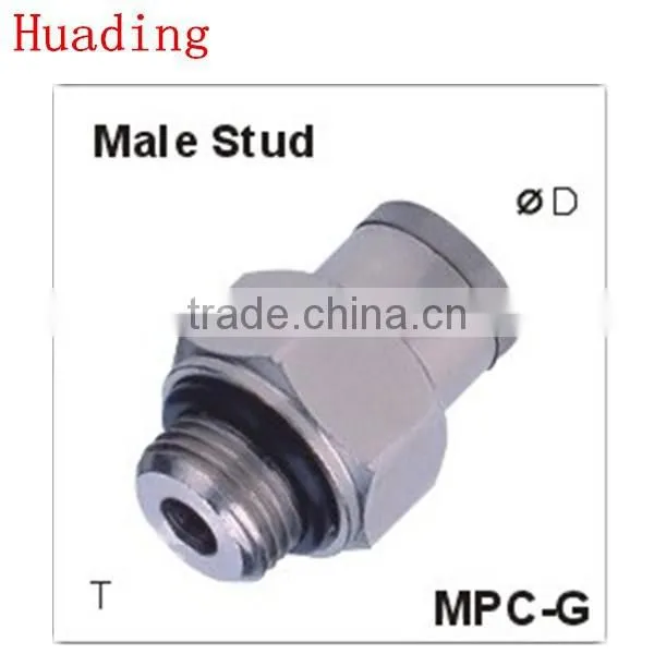 quick connect fitting , male stud air fitting , quick pneumatic fitting