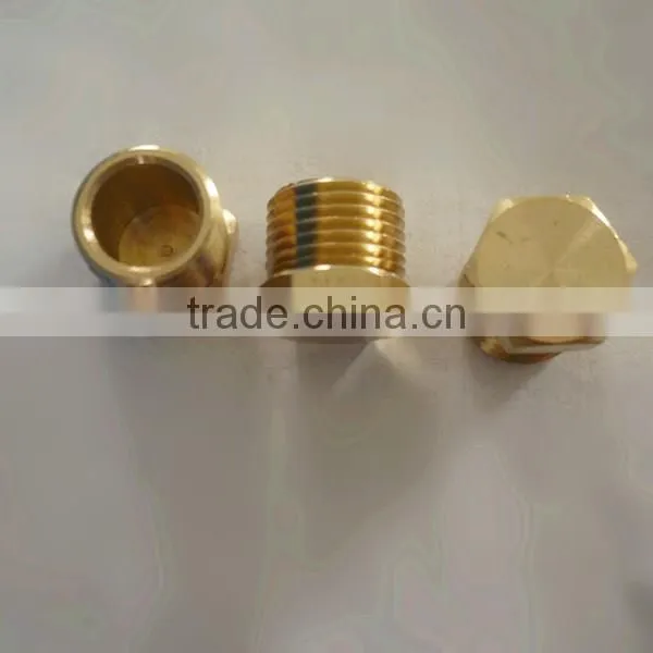 Npt Bsp Cylindrical Brass Fitting ,brass Nut With Male Thread photo-4