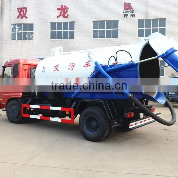Dongfeng Kingrun Left Hand Drive 4x4 8000l Sewer Vacuum Trucks photo-2