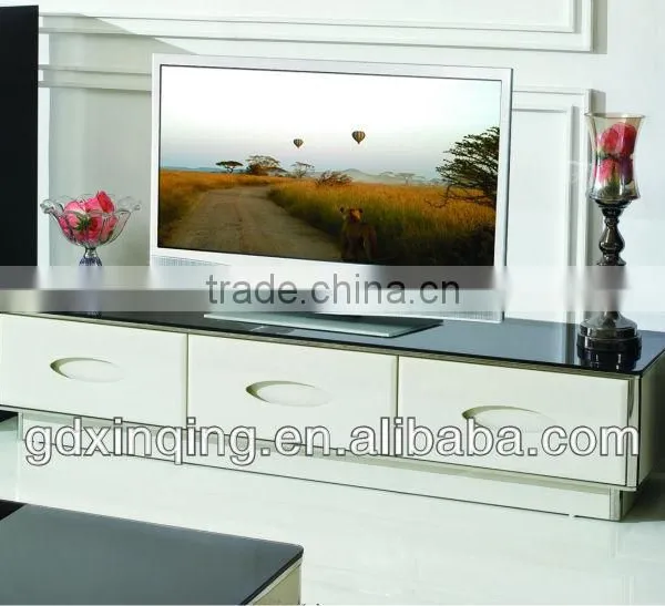 Glossy White Lacquer tv Stand-E354 photo-2