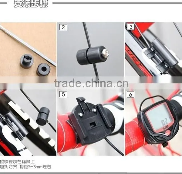2015 Most Popular Promotion Multifunction Mountain Bike Waterproof Cycle Computer LCD Display Bicycle Computer photo-6