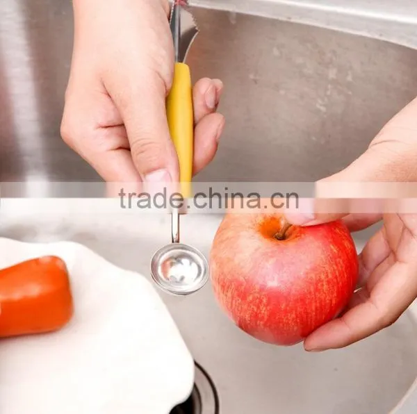 Wholesale Stock Dual Purpose Stainless Steel Wave Dig Flesh Knife photo-3