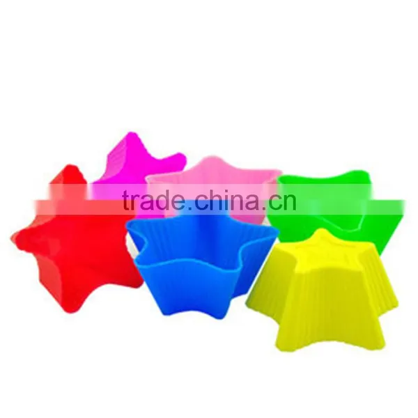 Colorful Muffin Pentagram- Silicone Cake Mold Selling Product photo-2