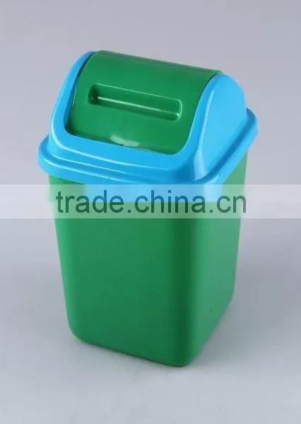 Square Plastic Trash Can/Rubbish Bin Household Garbage Can photo-5