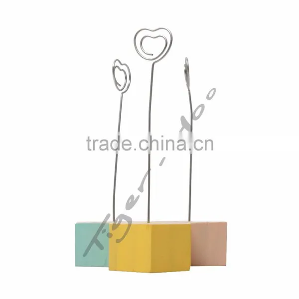 Promotional Cheap Price Wooden Novelty Assorted Shape Place Card Holder
