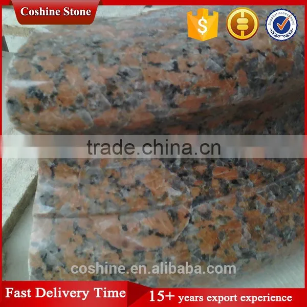 Polished G4562 Lobby Laminate Crown Red Granite Cladding of Columns photo-4