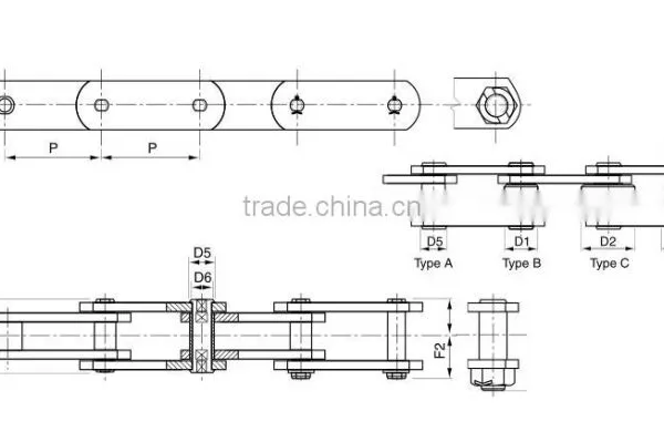 TUV Certified Manufacturer Durable Fv112 Conveyor Chain (fv Series) photo-2