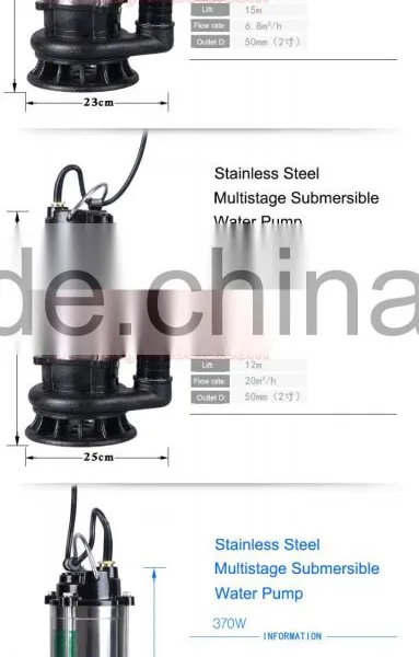 Stainless Steel Multistage Submersible Water Pump Electric Water Pump photo-4