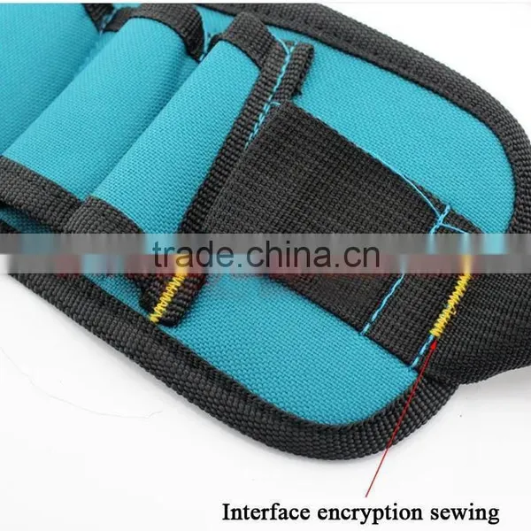 53x13cm Durable Tool Bag Waterproof Blue Canvas Waist Multifunctional Electrical Tools Oxford Bag photo-4