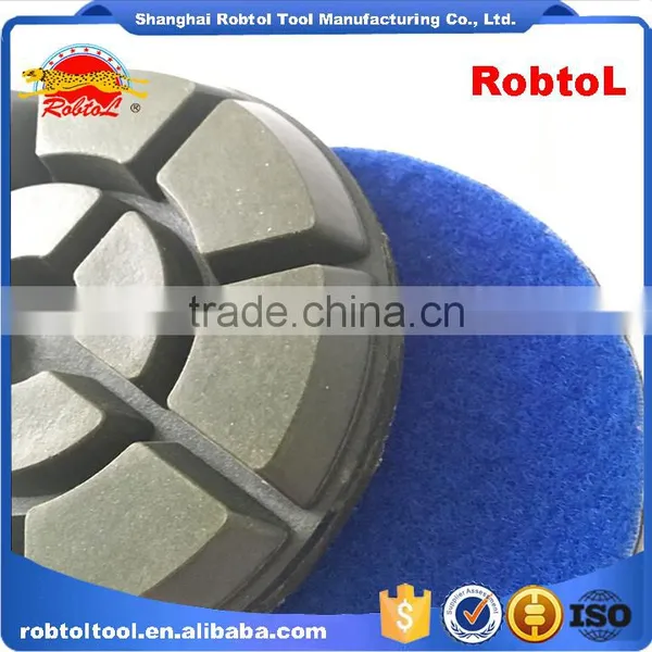 4" 50#diamond Floor Polishing Pads Hook and Loop Grinding Grinder Renew Renovation Marble Granite Concrete Terrazzo photo-6