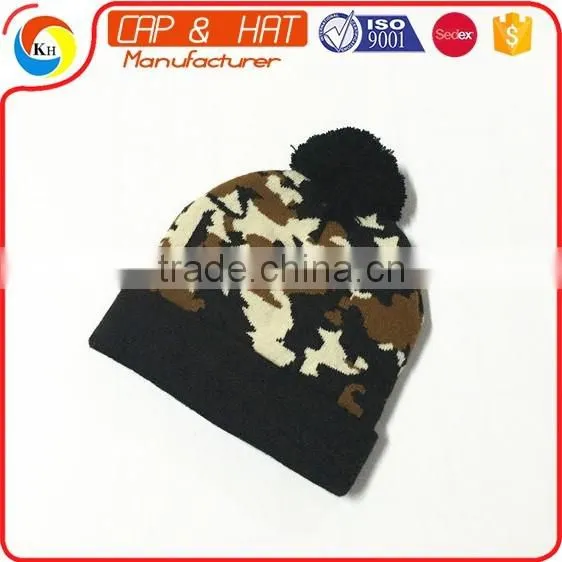 Pom Pom Camouflage Custom CC Beanies photo-3