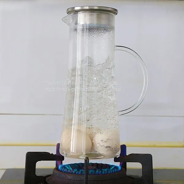 Water Bottle Wholesale Glass Bottle Wholesale Water Jug Glass Decanter Glass Bottle for Kitchen Resturant and Hotel photo-3