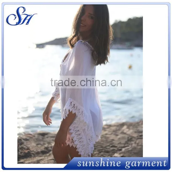 2016 Soft Chiffon With Lace Beach Clothes for Wonderful Women photo-2