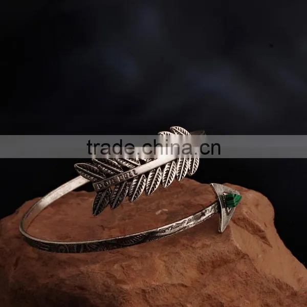 Mix Alloy Leaf Charms Chian Bracelet Antique Silver Charm Chain Link Bracelet Women Tassle Bracelets photo-5