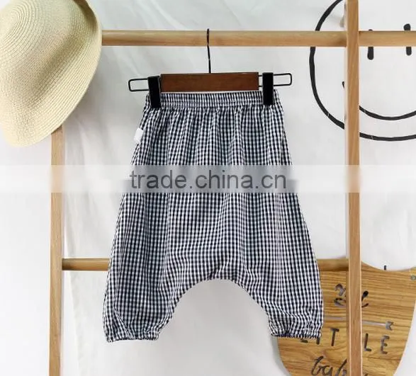 Wholesale Harem Pants Gingham Cotton Fabric Children Clothes Online Shop China photo-5