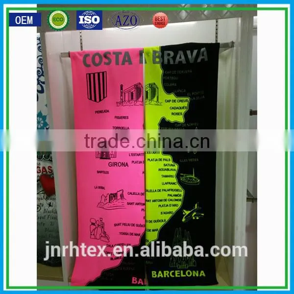 China Factory Soft Quality Custom Print Microfiber Fabric Beach Towel photo-6