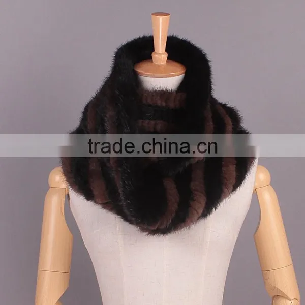 New Design Fashion Neckwear Fur Knit Scarf Neck Scarf Women photo-4
