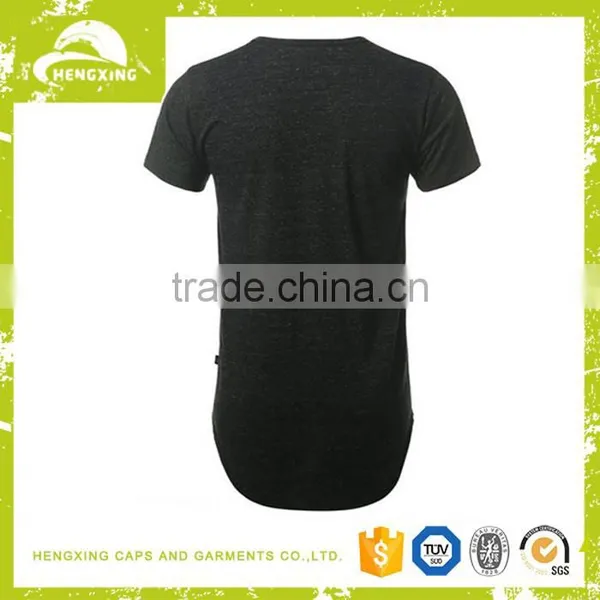 Custom High Quality Hip Hop Light Weight Oversized Longline Blank Couple T-shirt photo-2