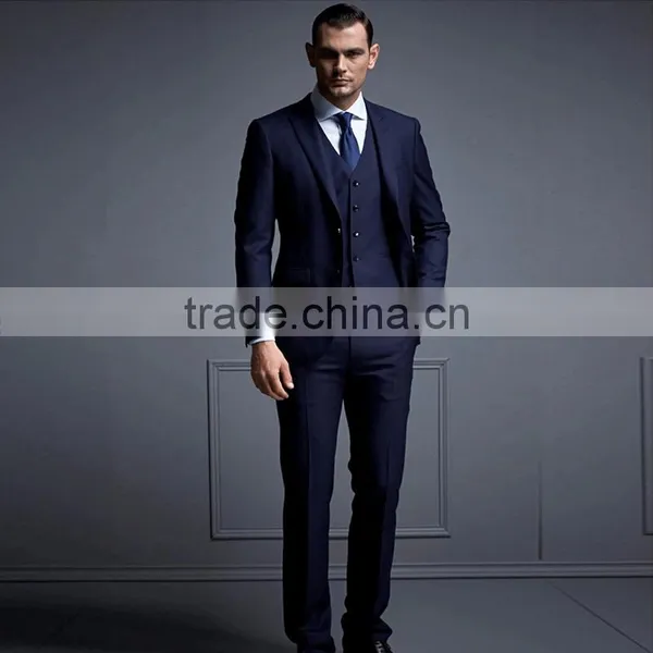 Top Sale Man Business Blue Coat Pant Men Suit photo-5