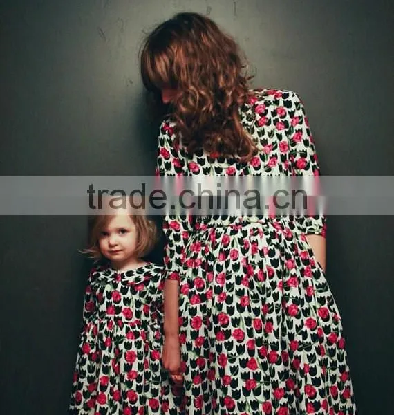 2015 New Design for Mommy and Daughter Maxi Dress photo-3