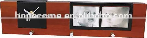 (W2907) Handmade Wooden Art Crafts Table Clock