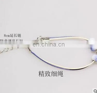 Chinese Handicrafts Fine Jewelry Ceramic Beads Bracelet Lotus Seed Accessories Honey Lovers photo-3