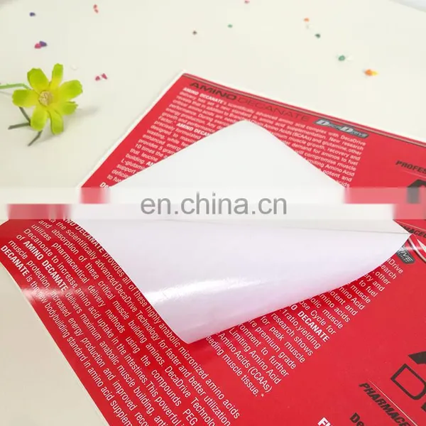 Cheap Custom Gloss Lamination Printing Sticker Labels Colorful Adhesive Food Label photo-4