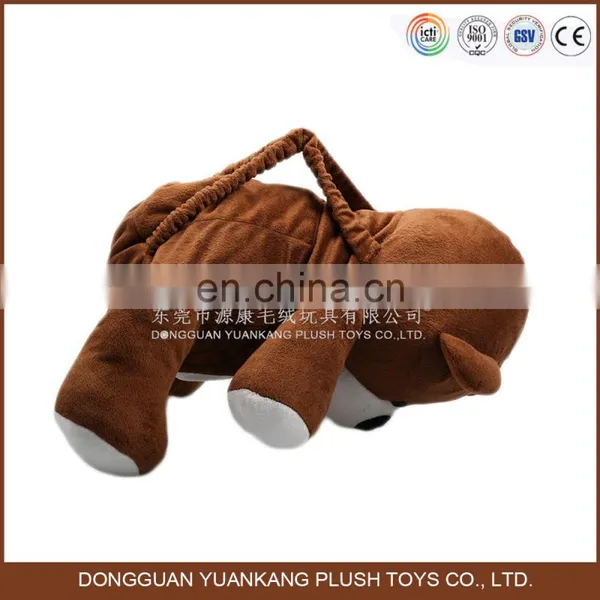Custom Soft Teddy Bear Shaped Plush Backpacks for School photo-5