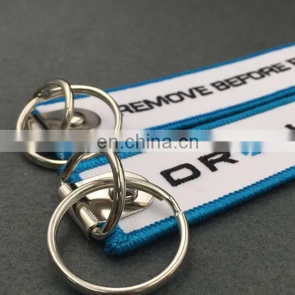 Embroidery Keychain Key Tag Key Fob Custom Embroidery Fabric Keychain photo-4