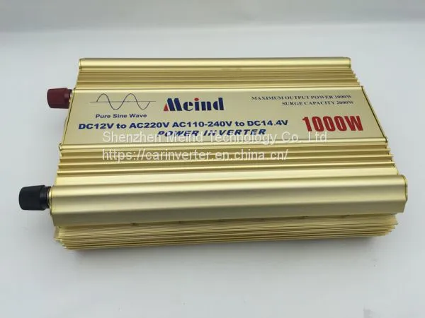 High Quality Pure Sine Wave Built-In Charger DC to AC Continuous 1000W Peak 2000 Watt Power Inverter photo-4