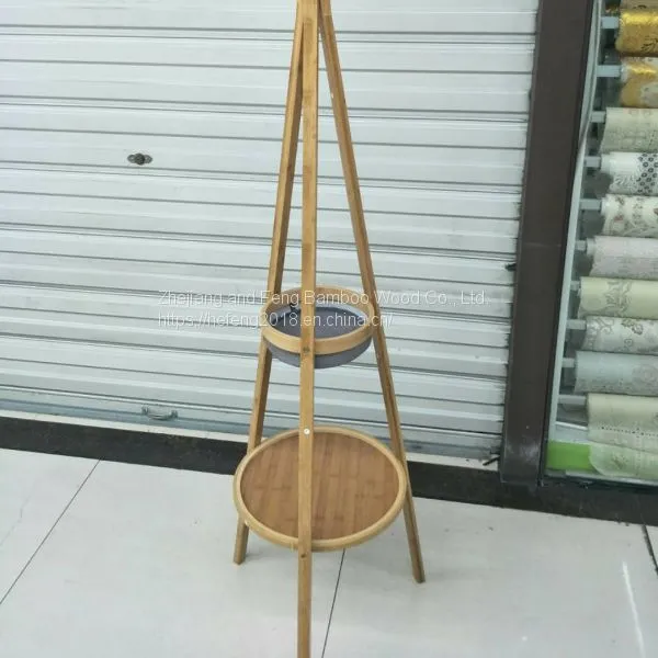 2018 New Triangular Coat Rack, Bamboo Green and Environmentally Friendly. photo-2