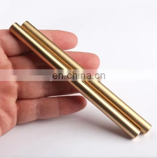 Mirror Polish and Matte Brass Pen Customized Logo Brass Gel Pen photo-2