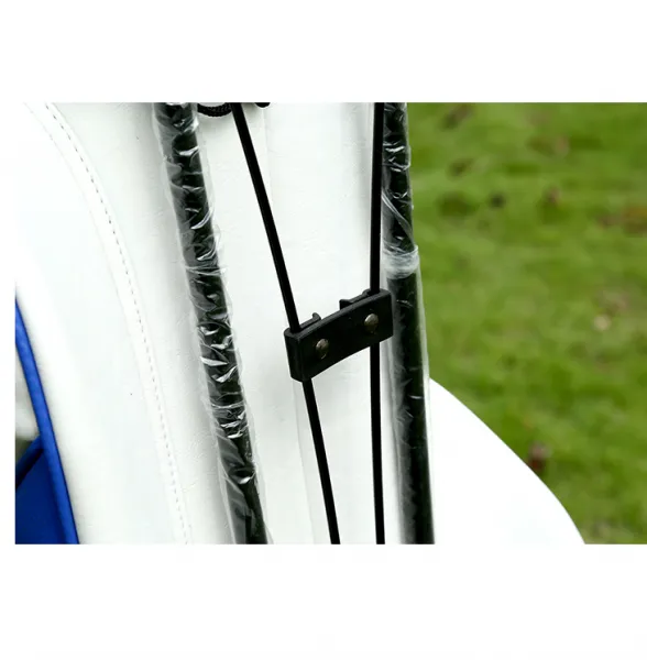 Blue and White Color PU Leather Golf Stand Bag photo-3