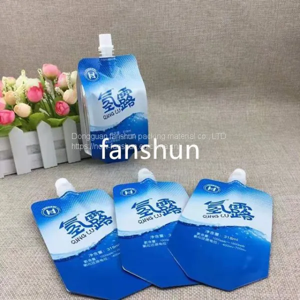 Four-sided Sealed Acid and Alkali Resistant Liquid Packaging Bag/beverage Water Independent Suction Nozzle Packaging Bag Aluminum Foil Bag photo-2