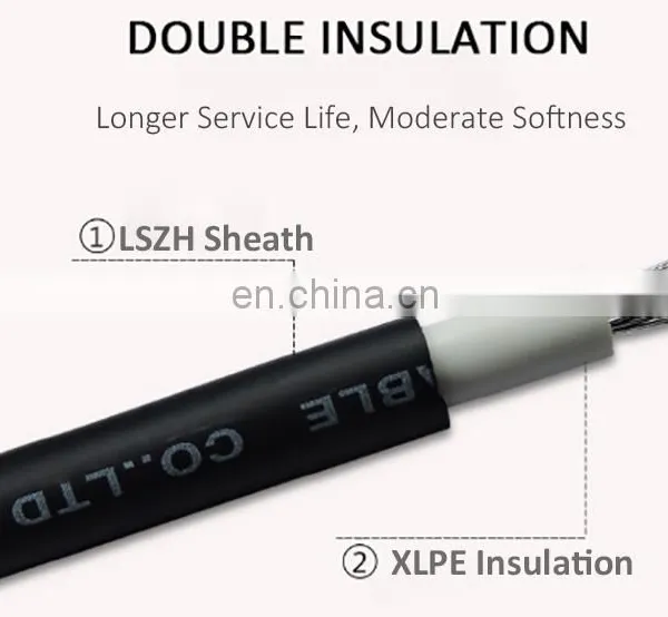 DC System PV Solar Cable 4mm 6mm Twin Core Xlpe Insulated Tinned Copper Solar Cable Price Per Meter photo-5