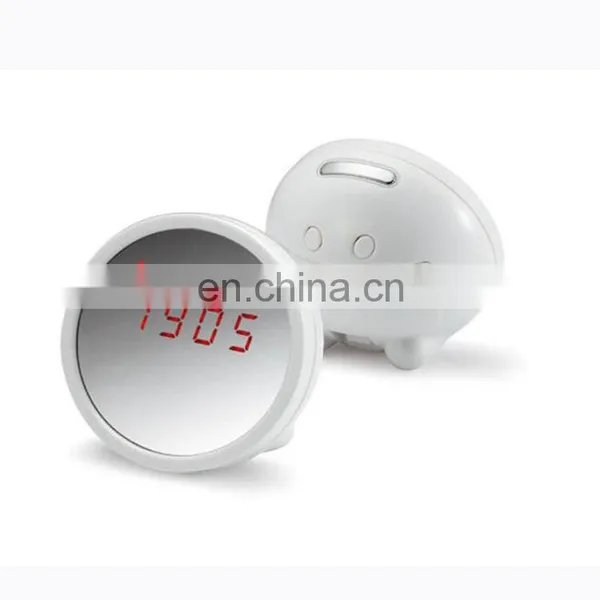2019 New Style Easy Carrying Magic Beauty Mirror With Led Clock photo-2