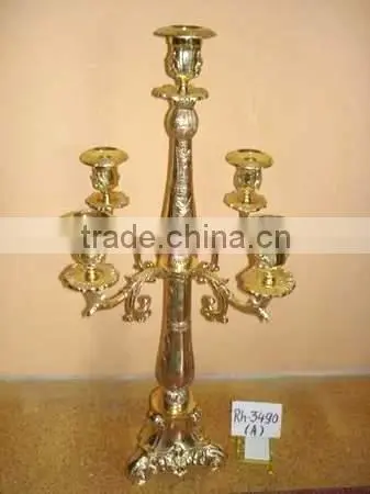 Wedding Centerpiece Candelabra With Silver Finish photo-2